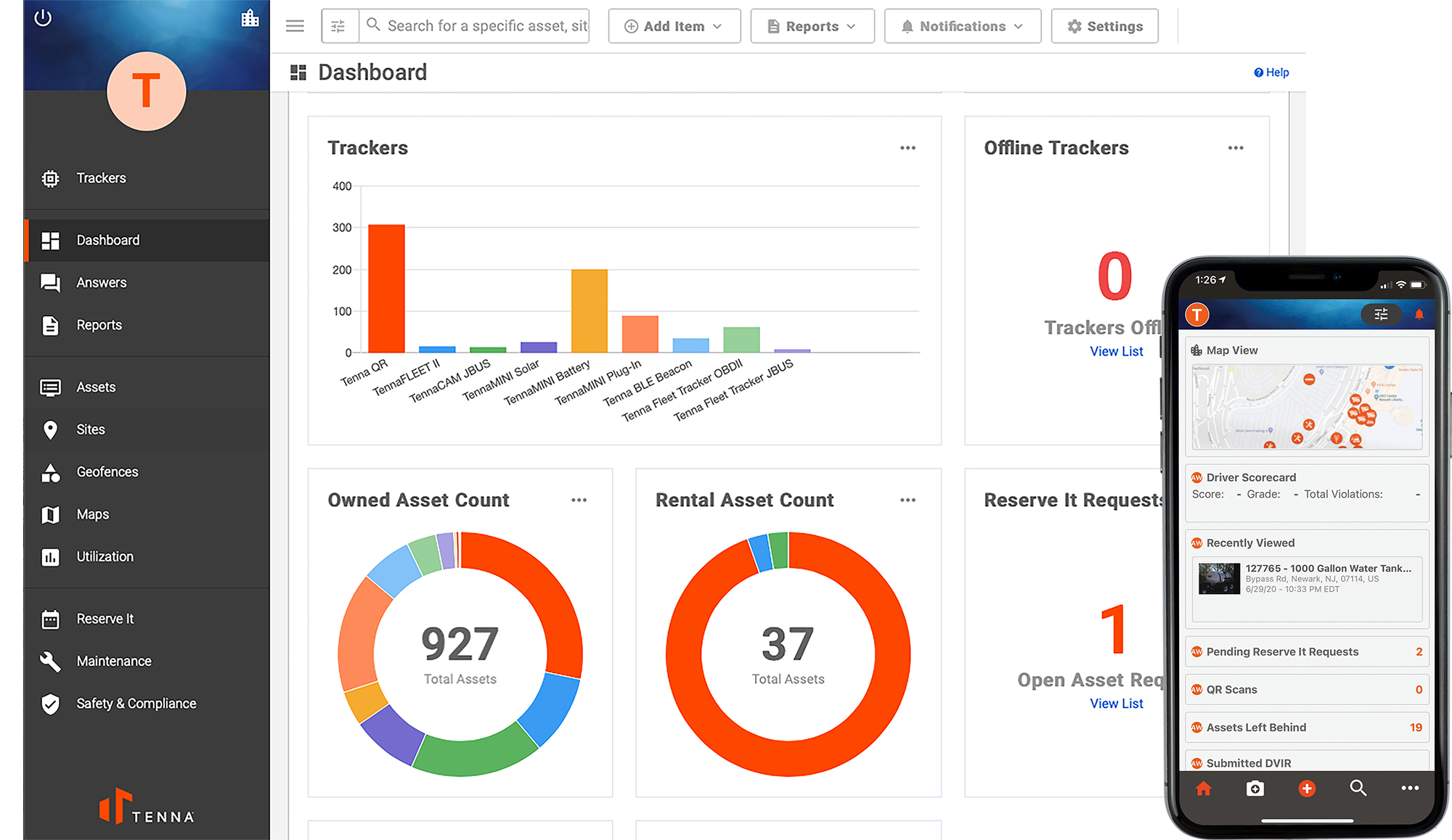 Asset Management Equipment Management Solution Tenna