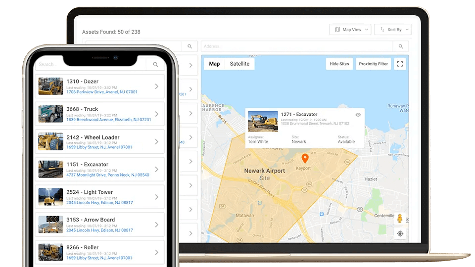 Construction Equipment Tracking Tenna