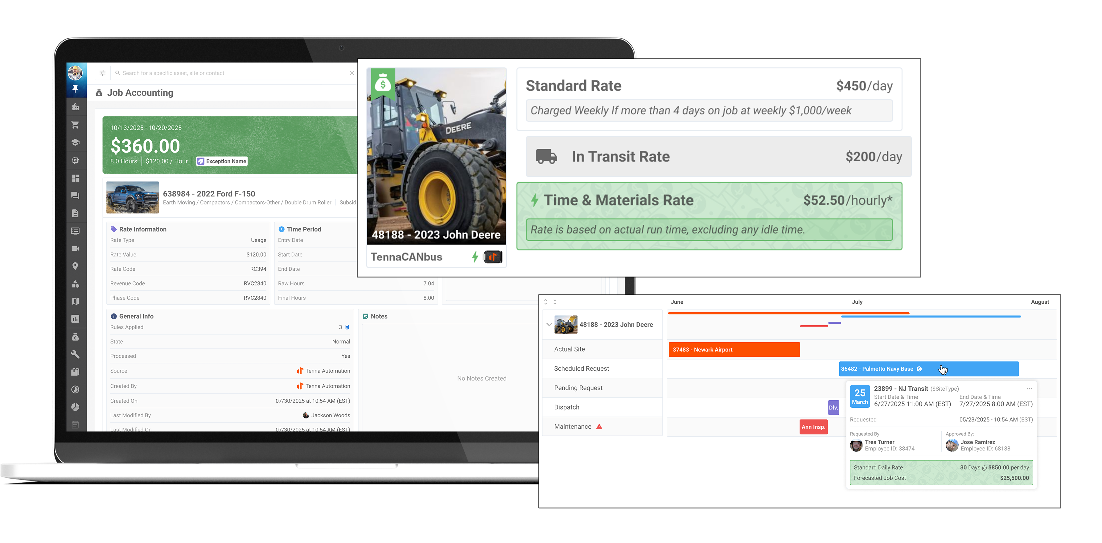 Asset Financials product mockup